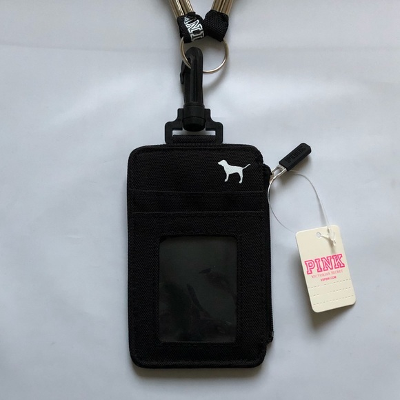 $20❤️VS LOVE PINK Black & White ID Holder - Picture 4 of 8